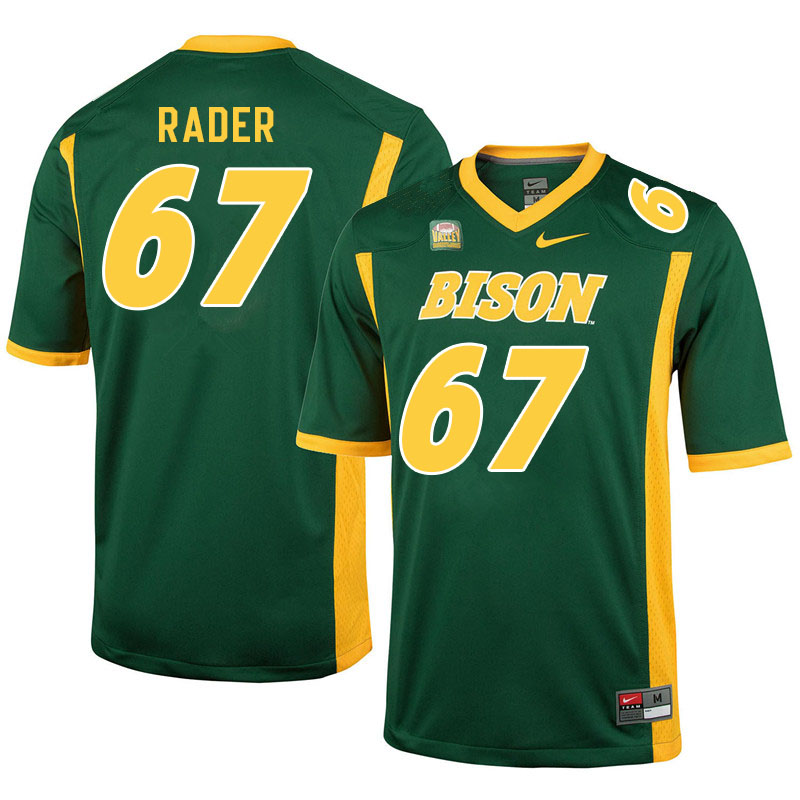 Men #67 Max Rader North Dakota State Bison College Football Jerseys Sale-Green